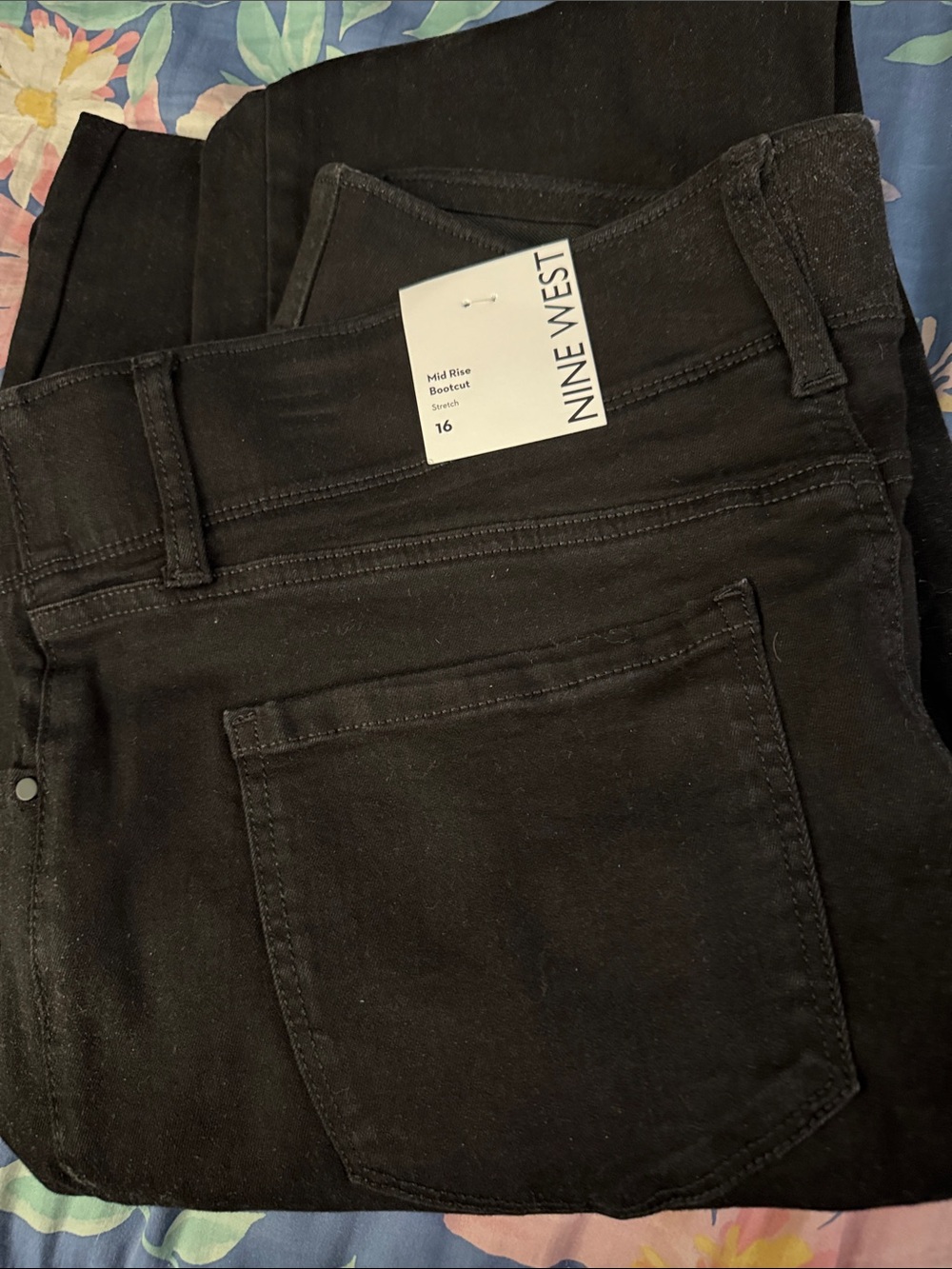 Nine West women’s  Black Bootcut Jeans - Mid Rise